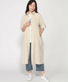 【SALE／20%OFF】KRIFF MAYER (W)マルチストライプシャツワンピ クリフメイヤー ワンピース・ドレス シャツワンピース ブルー ベージュ ネイビー【送料無料】