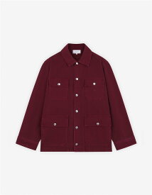 【SALE／50%OFF】Maison Kitsune 【公式】Maison Kitsune WORK JACKET メゾン キツネ アーカイブス ジャケット・アウター カバーオール・ワークジャケット レッド【送料無料】