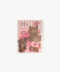 【SALE／47%OFF】Afternoon Tea LIVING モバイルステッカーセット/KITKAT ハートフルベアー アフタヌーンティー・リビング スマホグッズ・オーディオ機器 その他のスマホグッズ・オーディオ機器 ブラウン