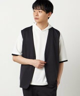 COMME CA ISM 【セットアップ対応】ダンボールニット ベスト コムサイズム トップス ベスト・ジレ グレー…