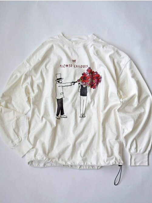 REMI RELIEF(レミレリーフ) 別注16/-天竺ロングTシャツ フラワーチルドレン