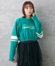 【SALE／30%OFF】RETRO GIRL スポーツカジュアルトレーナー レトロガール トップス その他のトップス ホワイト ブラック グリーン