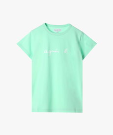 agnes b. FEMME S137 TS ロゴTシャツ アニエスベー トップス カットソー・Tシャツ グリーン【送料無料】