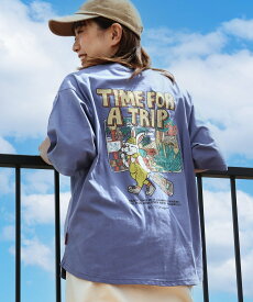 【SALE／60%OFF】KRIFF MAYER (W)クリフラビットプリントT クリフメイヤー トップス カットソー・Tシャツ オレンジ イエロー ホワイト グレー ブルー