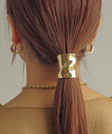 GOLDY ウェーブ ワイド ヘアカフ ゴールディ ヘアアクセサリー ヘアゴム ゴールド シルバー