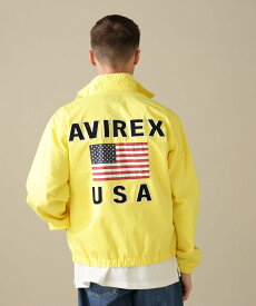 【SALE／40%OFF】AVIREX STAND ZIP JACKET U.S. FLAG / スタンド ジップ ジャケット U.S. フラッグ アヴィレックス ジャケット・アウター その他のジャケット・アウター ホワイト ネイビー イエロー【送料無料】