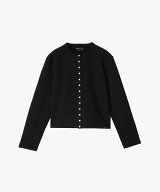 agnes b. FEMME WEB限定 ロゴ コットン 長袖 カーディガンプレッション アニエスベー トップス カーディ…