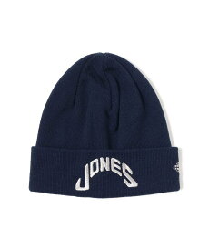 BEAMS GOLF 【別注】JONES / ロゴ刺繍 ニットキャップ ビームス ゴルフ 帽子 キャップ ベージュ ネイビー【送料無料】
