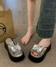 リボンサンダルレディース厚底靴