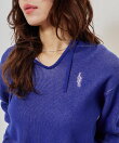 atmos pink Plating Knit Hoodie BLUE