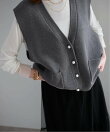 《WEB限定カラーあり/追加》パールニットベスト