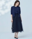 【WEB限定・2SET】シャイニーラメニット*チュールスカート