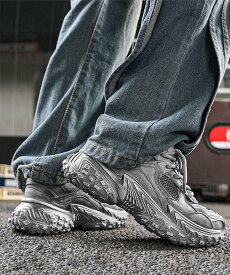 【SALE／30%OFF】aimoha - select - 【shoes365】メンズ厚底スニーカー アイモハ シューズ・靴 スニーカー ブラック グレー