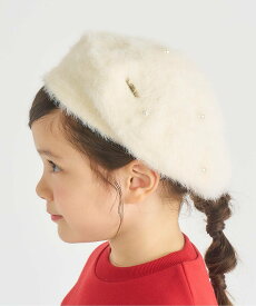 【SALE／58%OFF】apres les cours パールシャギーベレー エフオーオンラインストア 帽子 ハンチング・ベレー帽 ホワイト グレー