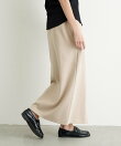 【WEB限定】フロントボタンカットイージーIラインスカート
