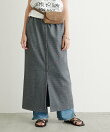 【WEB限定】フロントボタンカットイージーIラインスカート
