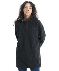 【SALE／30%OFF】Eddie Bauer フリースフーディワンピース/FLEECE HOODIE DRESS エディーバウアー ワンピース・ドレス ワンピース ブラック ホワイト【送料無料】