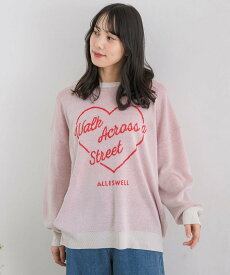 【SALE／50%OFF】RETRO GIRL ハートジャガードNTPO レトロガール トップス ニット ホワイト グレー イエロー