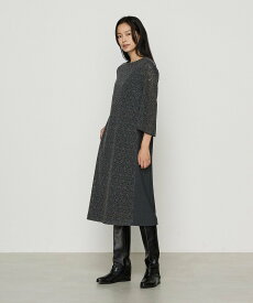 【SALE／50%OFF】K.T KIYOKO TAKASE フラワーモチーフ起毛ウールレース ドレス コムサ ワンピース・ドレス ワンピース グレー【送料無料】