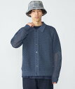【SALE／40%OFF】SHIPS MEN SHIPS:＜手洗い可能＞メッシュ ニット カーディガン シップス トップス カーディガン ブラック ベージュ ブルー【送料無料】