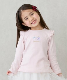 【SALE／11%OFF】petit main 【プティプラ】GIRLS長袖T ナルミヤオンライン トップス カットソー・Tシャツ ブルー パープル ネイビー ピンク ホワイト ベージュ