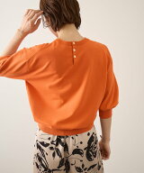 【SALE／50%OFF】ROPE' コットンバッグボタンパフスリーブプルオーバー/イージーケア ロペ トップス ニッ…