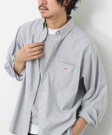 NOLLEY'S goodman 【DANTON/ダントン】CMX DOT BUTTON BD SHIRT ドットボタンシャツ ノーリーズ トップス シャツ・ブラウス グレー ホワイト【送料無料】