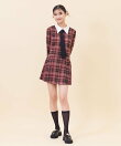 【セットアップ可能】チェックプリーツスカショーパン