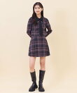 【セットアップ可能】チェックプリーツスカショーパン