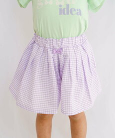 【SALE／50%OFF】SKAPE SKAPE/フレアーキュロット シ・シュ・ノン パンツ キュロット ピンク パープル