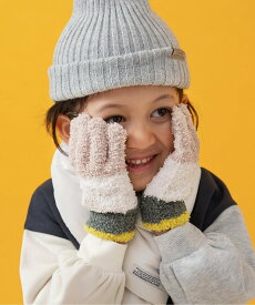 BREEZE マシュマロニット手袋 エフオーオンラインストア ファッション雑貨 手袋 オレンジ グレー ホワイト ピンク