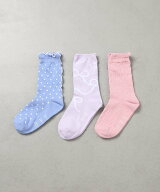 a.v.v [KIDS]【19-21/22-24cm】フェミニン3足セット アー・ヴェ・ヴェ 靴下・レッグウェア その他の靴下…