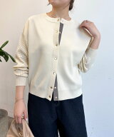 Jena espace merveilleux 袖ビハイメッシュカーディガン ジェナエスパスメルヴェイユ トップス ニット レ…