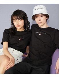 【SALE／30%OFF】TOMMY HILFIGER (U)TOMMY HILFIGER(トミーヒルフィガー) 【オンライン限定】ロゴTシャツ トミーヒルフィガー カットソー Tシャツ ブラック オレンジ グレー ネイビー ホワイト ブルー