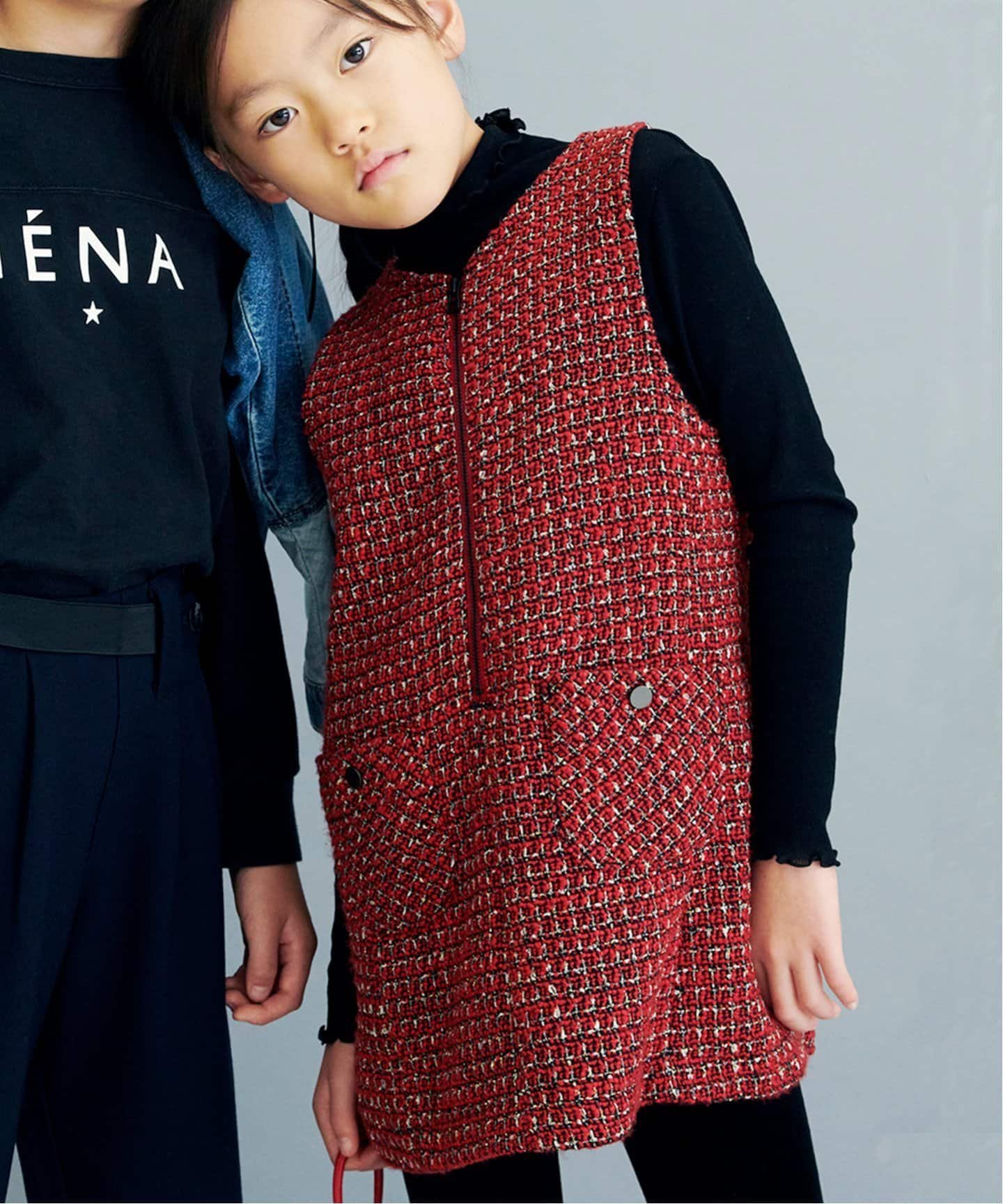IENA ENFANT｜ツィードジャンパースカート kids | Rakuten Fashion
