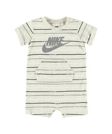 【SALE／10%OFF】NIKE ベビー(55-70cm) ロンパース NIKE(ナイキ) NKN AOP JERSEY ROMPER ルーキーキッズ マタニティウェア・ベビー用品 ロンパース・カバーオール ネイビー ホワイト グレー ベージュ
