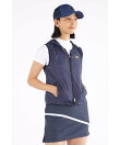 撥水 ダイヤ柄 シアーリップ フルジップ フーディー ベスト (WOMENS WORLD)
