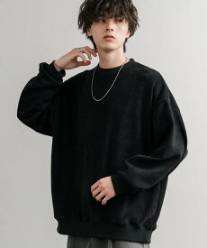 【SALE／50%OFF】Rocky Monroe カットコーデュロイクルーネックプルオーバー ロッキーモンロー トップス スウェット・トレーナー ブラック ネイビー ホワイト グレー ブラウン