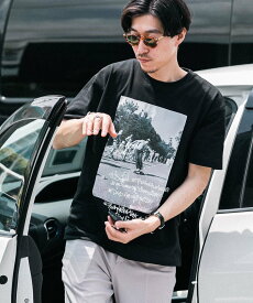 【SALE／69%OFF】URBAN RESEARCH ITEMS RICKY POWELL Photo Tshirts アーバンリサーチアイテムズ トップス カットソー・Tシャツ ホワイト