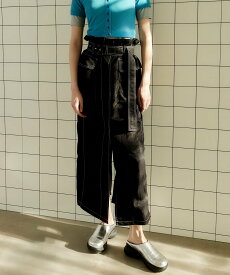 MAISON SPECIAL Paper Bag Maxi Skirt メゾンスペシャル スカート ロング・マキシスカート ブラック レッド ベージュ【送料無料】