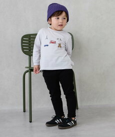 petit main 【プティプラ】BOYS10分丈レギンス ナルミヤオンライン 靴下・レッグウェア レギンス・スパッツ ホワイト ブルー グレー ネイビー グリーン ベージュ