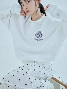 SNIDEL �yPOLO RALPH LAUREN�z�X�E�F�b�g �X�i�C�f�� �g�b�v�X �p�[�J�[�E�t�[�f�B�[ �z���C�g�y���������z