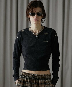 ySALE^30%OFFzPRANK PROJECT JV~Auh_[Wjbg / Cashmere Blend Damaged Knit vN vWFNg gbvX jbg O[ sN uEyz