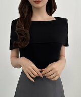 【SALE／22%OFF】JUNOAH CENEA オフショル風スクエアネックニットトップス ジュノア トップス ニット ホ…