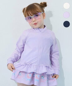 【SALE／20%OFF】ANY KIDS 【UVカット】フリルラッシュガード エニィ 水着・スイムグッズ 水着 ネイビー ベージュ パープル【送料無料】