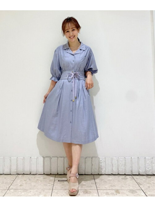 31 Sons De Mode コルセットベルト付き開襟シャツワンピース Rakuten Fashion 楽天ファッション 旧楽天ブランドアベニュー Cf6961