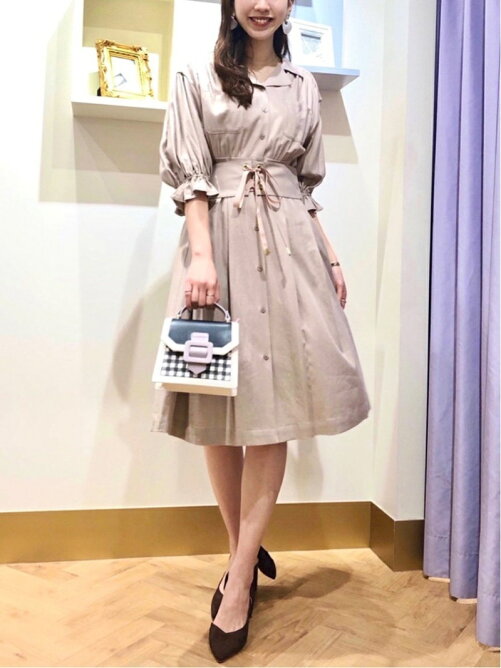 31 Sons De Mode コルセットベルト付き開襟シャツワンピース Rakuten Fashion 楽天ファッション 旧楽天ブランドアベニュー Cf6961