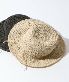 【SALE／45%OFF】ikka 手編みこま編みハット イッカ 帽子 その他の帽子 ブラウン ホワイト グレー