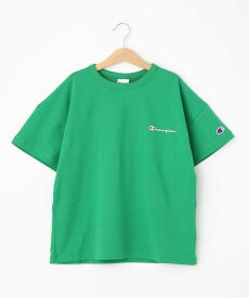 【SALE／10%OFF】SHOO・LA・RUE 【Champion】胸元ロゴTシャツ シューラルー トップス カットソー・Tシャツ ホワイト ブラック グリーン