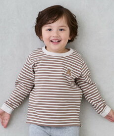 【SALE／11%OFF】petit main 【プティプラ】BOYS長袖Tシャツ ナルミヤオンライン トップス カットソー・Tシャツ グレー ホワイト グリーン ブラウン ブルー ネイビー ベージュ